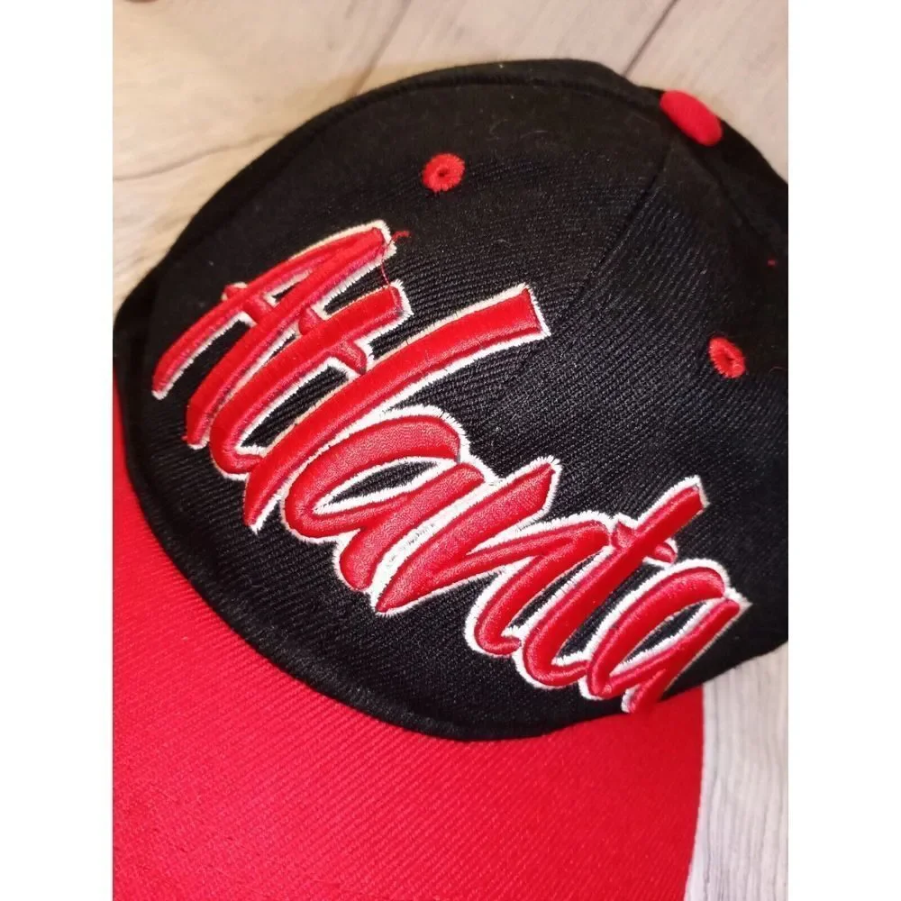 Atlanta, Georgia Embroidered Snapback Cap/Hat Red/Black One Size Destination ATL